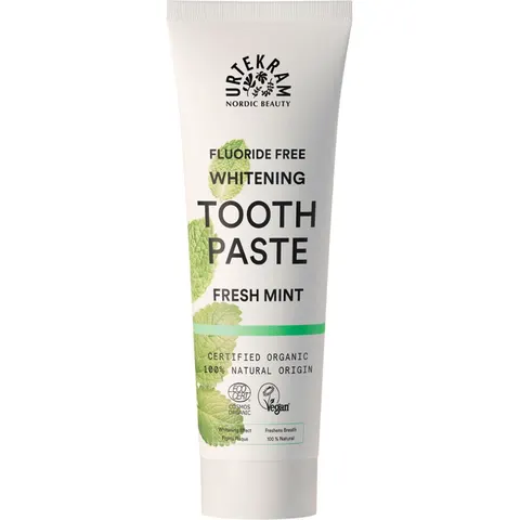 75ml URTEKRAM Fluoride Free Whitening Tooth Paste Fresh Mint – Bild 3