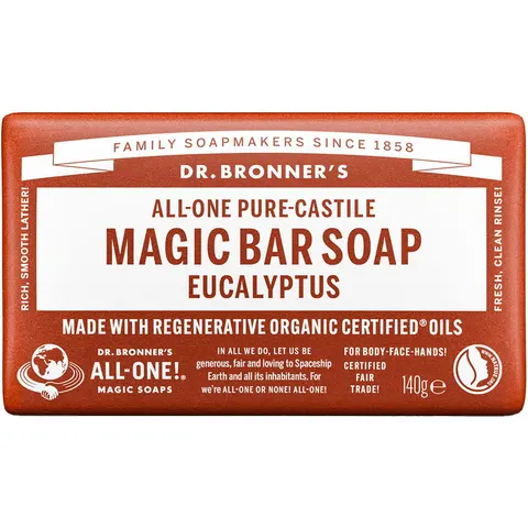 140g DR. BRONNER'S MAGIC BAR SOAP Eucalyptus – Bild 2