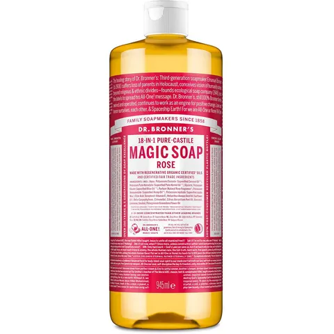 945ml DR. BRONNER'S MAGIC SOAP Rose – Bild 2