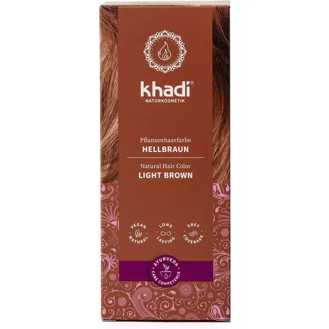 100g khadi Pflanzenhaarfarbe Hellbraun – Bild 2
