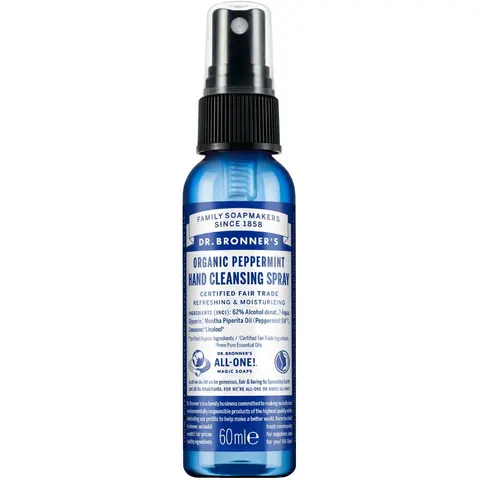 60ml DR. BRONNER'S Organic Peppermint Hand Cleansing Spray – Bild 2