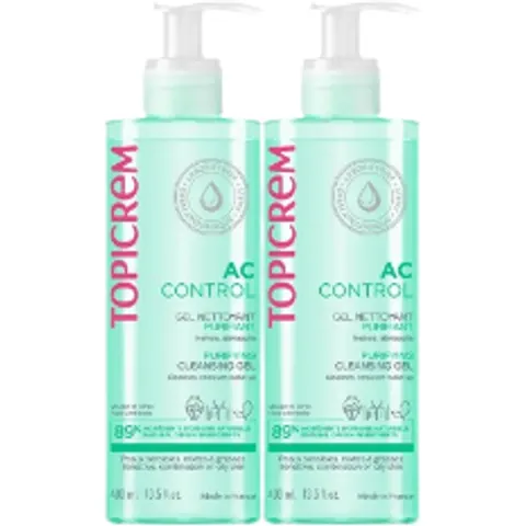 Topicrem Ac Control Purifying Cleansing Gel Pack 2 x 400 ml – Bild 2