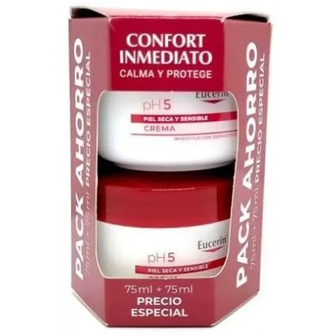Eucerin Ph5 Sensitive Creme Packung 75 +75 ml – Bild 2