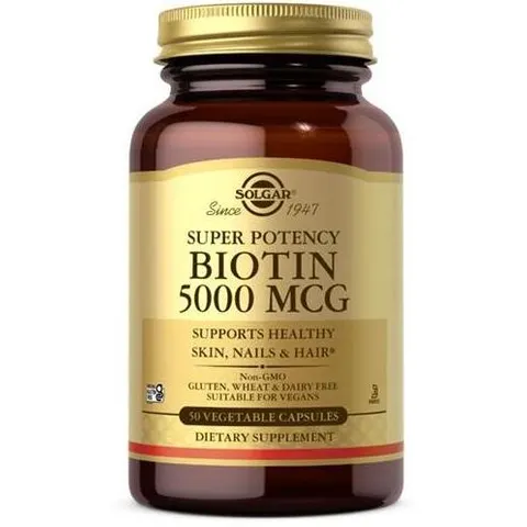 Solgar Biotin 5000 mg 100 Tabletten – Bild 2