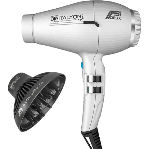 Parlux Digitalyon Haartrockner + Magic Sense Diffusor. Silver – Bild 2