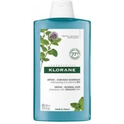 Klorane Bio-Aquatic-Mint-Shampoo 400 ml – Bild 2