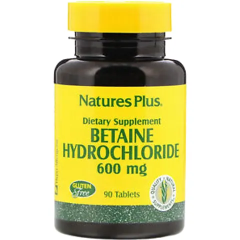 NaturesPlus Betaina Hydrochlorid 600 mg 90 Comprimidos – Bild 2