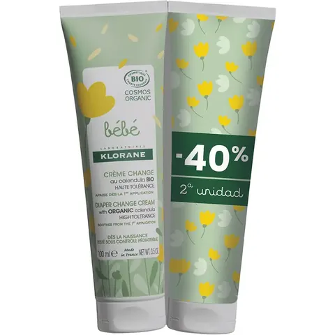 Klorane Bébé Bio Windelcreme Packung 2 x 100 ml – Bild 2