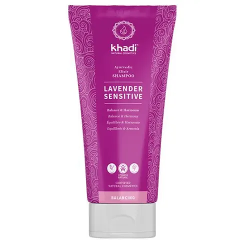 200ml khadi Balancing Ayurvedic Elixir Shampoo Lavender Sensitive – Bild 3