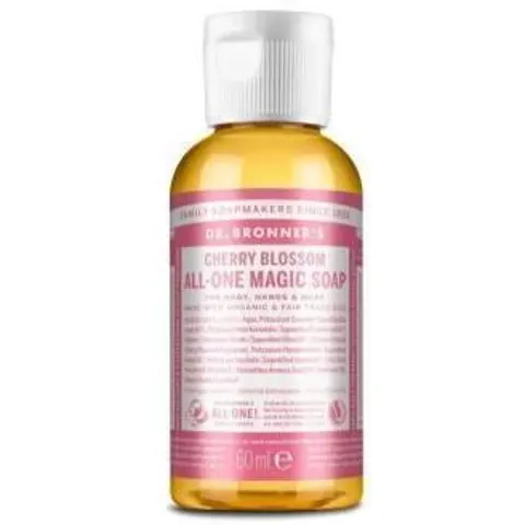 Dr. Bronner's Kirschblüten-Flüssigseife 60 ml – Bild 2