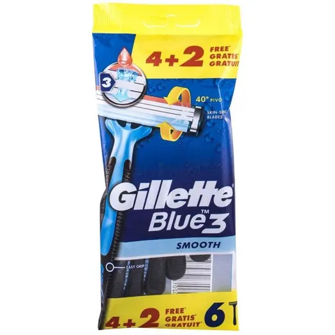 Gillette Blue3 Smooth Einwegrasierer 6 Einheiten – Bild 2