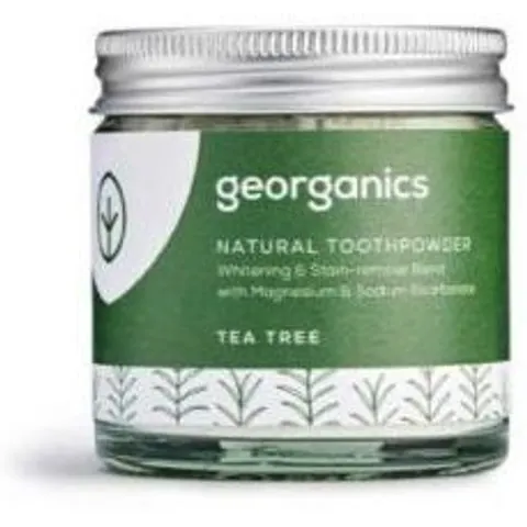 Georganics Zahnaufhellungspulver mit Teebaum 60 ml – Bild 2