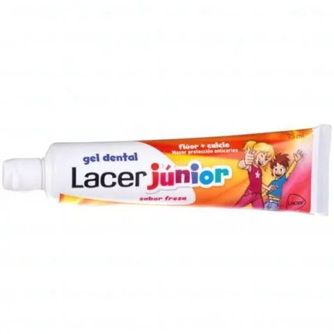 Lacer Junior Zahngel Erdbeere 75 ml – Bild 2