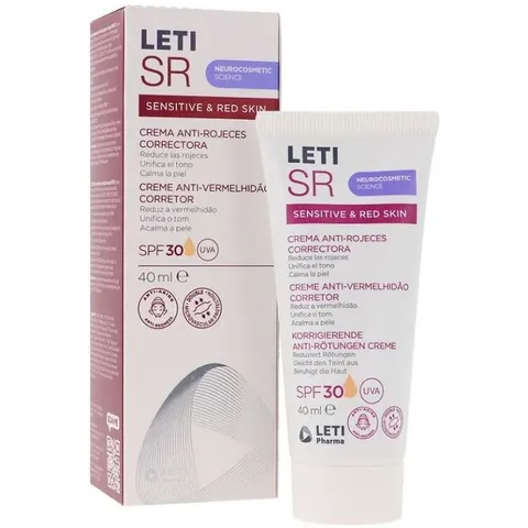 Leti Sr Antiredness Corrective Cream SPF 30 40 ml – Bild 2