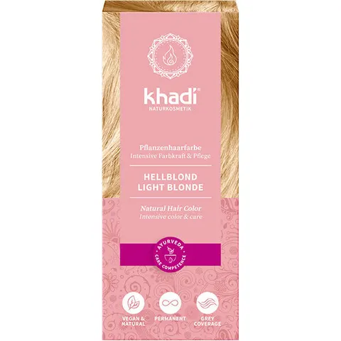 100g khadi Pflanzenhaarfarbe Hellblond – Bild 3
