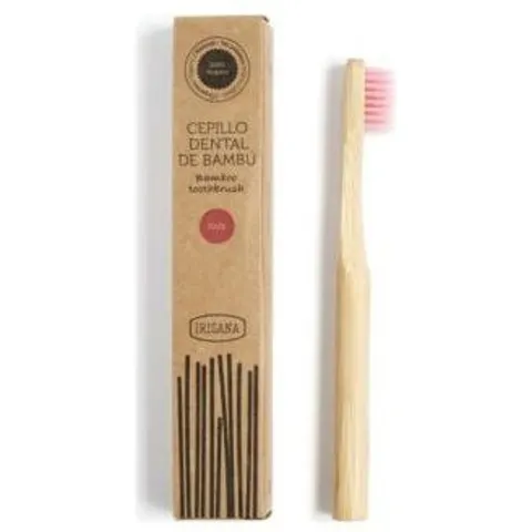 Irisana Bio Bamboo Kinderzahnbürste Pink – Bild 2