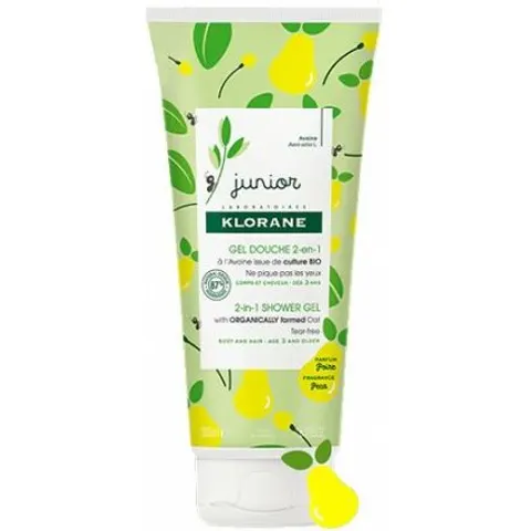Klorane Junior Duschgel Birnenduft 200 ml – Bild 2