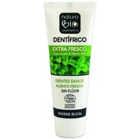 NaturaBIO Cosmetics Extra Fresh Toothpaste Echinacea & Mint Bio 75 ml – Bild 2
