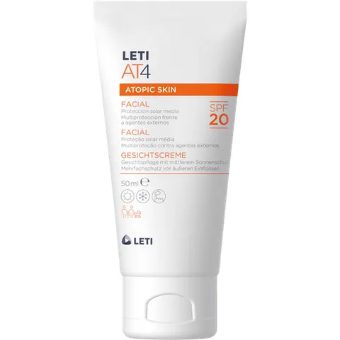 Leti AT4 Gesichtscreme LSF 20 50 ml – Bild 2