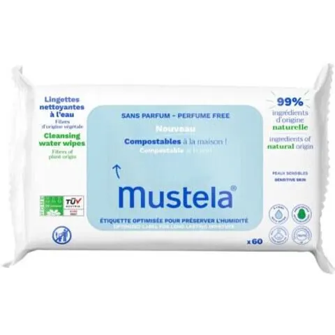 Mustela Baumwollwassertücher 60 Einheiten – Bild 3