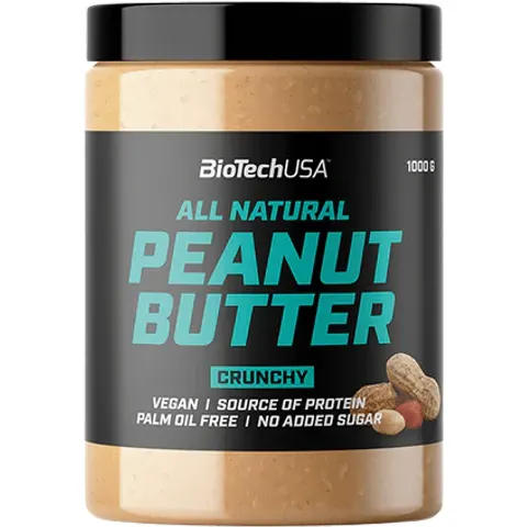 BiotechUSA Knusprige Erdnussbutter 1000 gr – Bild 2