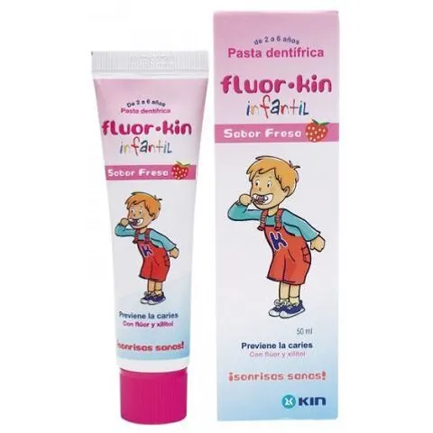 Kin Fluor Säuglings-Erdbeerpaste 50 ml 50 ml – Bild 2