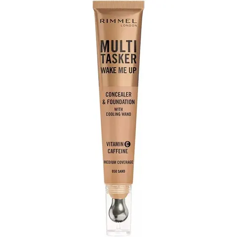 Rimmel Multi Tasker Wake Me Up Concealer & Foundation Sand 50 – Medium – Bild 2