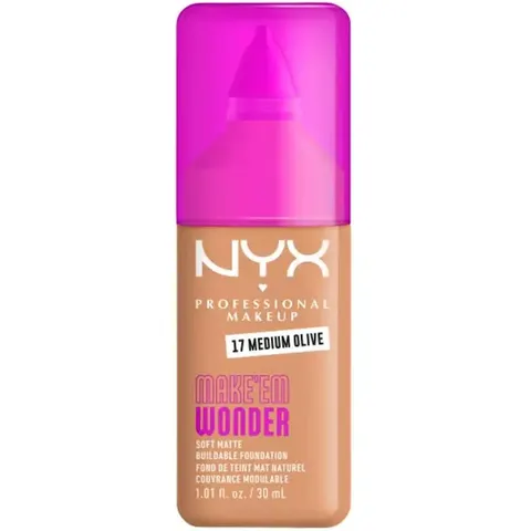 NYX PROFESSIONAL MAKEUP Make Em Wonder Foundation 17 Medium Olive – Medium 30 – Bild 2