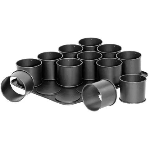 Zenker Mini Törtchen Backblech Black Metallic, 12er – Bild 2