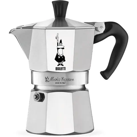 Espressokocher Bialetti Moka Express 3-cup Silver – Bild 2