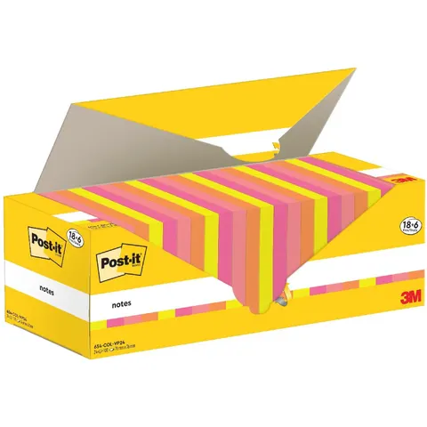 Post-it® Haftnotizen, farbsortiert, 100 Blatt pro Block – Bild 2