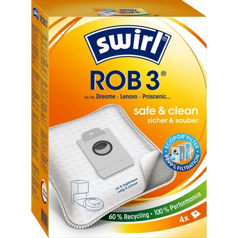 Swirl ROB 3 EcoPor Staubsaugerbehälter 4 St. – Bild 2