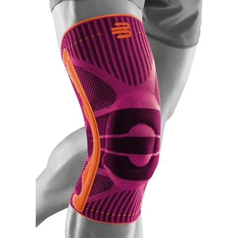 Kniebandage BAUERFEIND "Knee Support", Gr. S, pink, Obermaterial: 57% Baumwolle, 41% Polyester, 2% Elasthan, Bandagen Kniebandage, atmungsaktives Material, aus – Bild 2