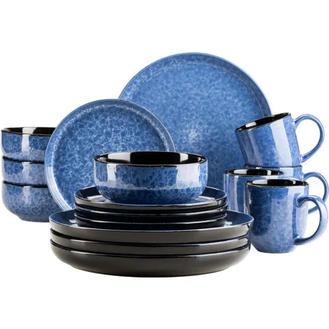Kombiservice, Steinzeug Filippa – blau – Bild 2