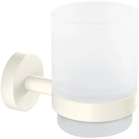 tesa MOON WHITE Zahnputzbecher mit Wandhalterung – Bild 3
