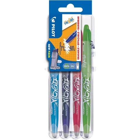 PILOT Tintenroller FRIXION BALL 07 Set2Go, 4er Etui Fun – Bild 2