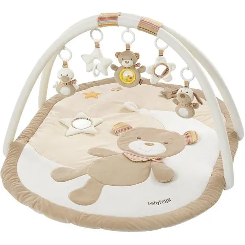 Fehn Spielbogen mit 3-D-Activity-Decke Teddy Rainbow – beige – Bild 2