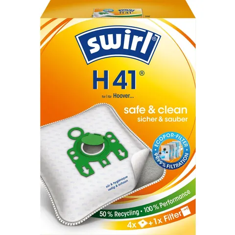 swirl® MicroPor® Plus Staubsaugerbeutel, H41 – Bild 2