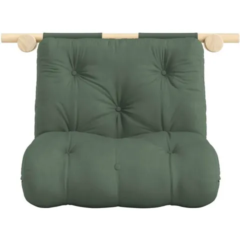 Schlafsofa KARUP DESIGN "Hooked Sofa Bed / Sleeper Chair – Sitz- oder Schlafplatz, platzsparend", grün (olive grün), B:75cm H:12cm T:200cm, Bezug: 80% Baumwolle – Bild 3