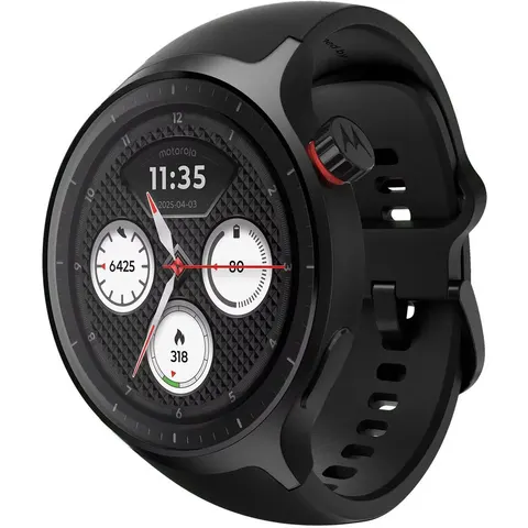 Watch Basic Matte Black inkl. PANTONE® Volcanic Ash-Silikonband Smartwatch – Bild 2