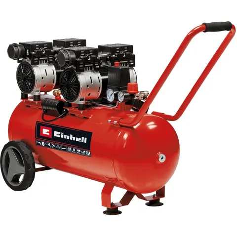 Einhell TE-AC 50 Silent - Leiser Elektrischer Kokompressor mit Wagen – Bild 3