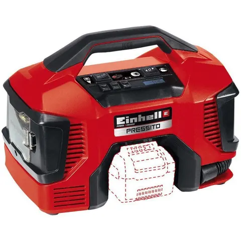 Kompressor EINHELL "Hybrid Pressito Solo", rot, Kompressoren, Kompressor rot Einheitsgrösse – Bild 3