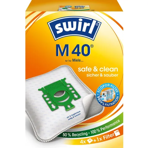 swirl MicroPor Plus M 40 Staubsaugerbeutel – Bild 3