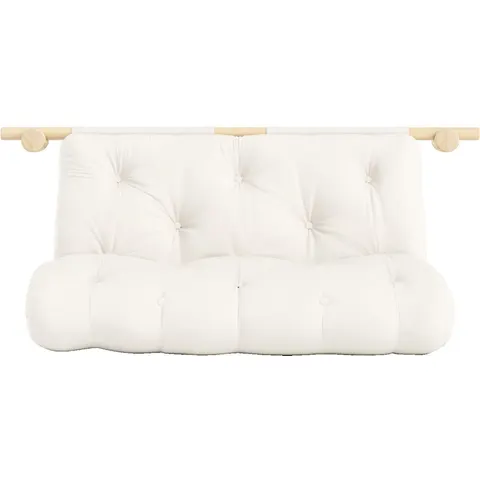 Schlafsofa KARUP DESIGN "Hooked Sofa Bed / Sleeper Chair – Sitz- oder Schlafplatz, platzsparend", beige (natural), B:135cm H:12cm T:200cm, Bezug: 80% Baumwolle – Bild 2