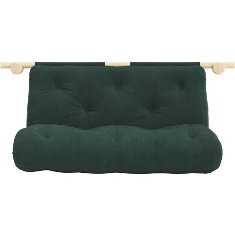 Schlafsofa KARUP DESIGN "Hooked Sofa Bed / Sleeper Chair – Sitz- oder Schlafplatz, platzsparend", grün (seaweed), B:135cm H:12cm T:200cm, Bezug: 100% Polyester – Bild 3