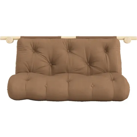 Schlafsofa KARUP DESIGN "Hooked Sofa Bed / Sleeper Chair – Sitz- oder Schlafplatz, platzsparend", braun (mocca), B:135cm H:12cm T:200cm, Bezug: 80% Baumwolle, 2 – Bild 2