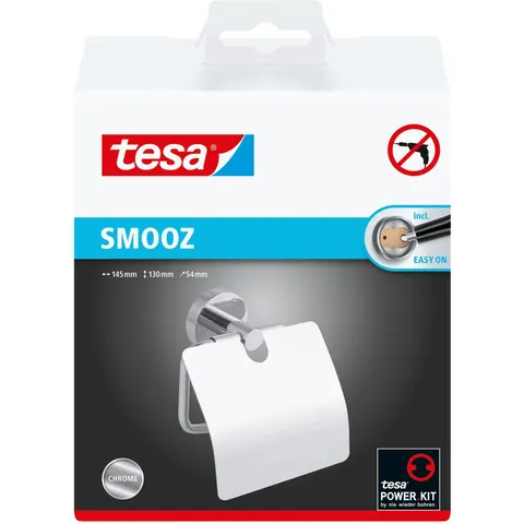 tesa SMOOZ Toilettenpapierhalter mit Deckel – Bild 3