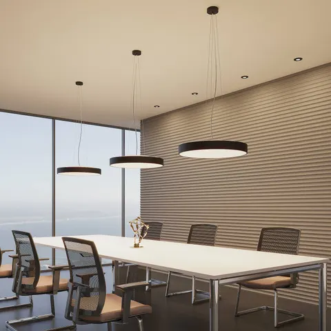 Pendant Light Vanida Arcchio, dimmable, Black, Kitchen, Aluminium, Modern, Ceiling Light – image 2