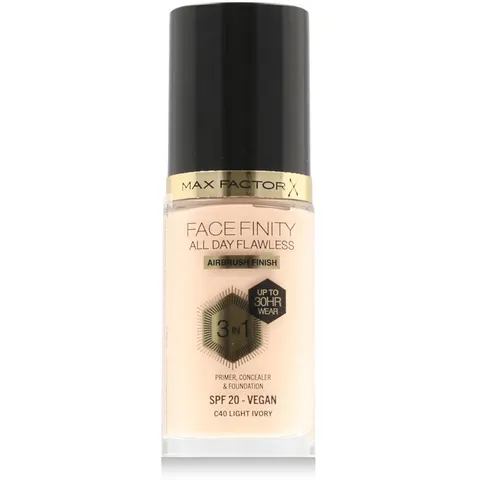 Max Factor Facefinity All Day Flawless long-lasting foundation SPF 20 shade 40 Light Ivory 30 ml – image 2