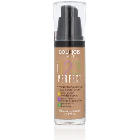 Bourjois 123 Perfect Foundation Medium Coverage - 55 Dark Beige – image 3